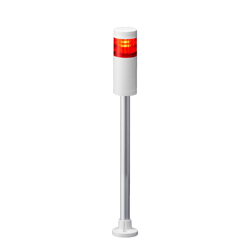 Patlite LR5-101PJNW-R 50mm 1-tier Signal Tower, 12V DC, Pole Mount with Circular Bracket and Cable, No Flashing/Buzzer, Off-white Patlite LR5-101PJNW-R 50mm 1-tier Signal Tower, 12V DC, Pole Mount with Circular Bracket and Cable, No Flashing/Buzzer, Off-white