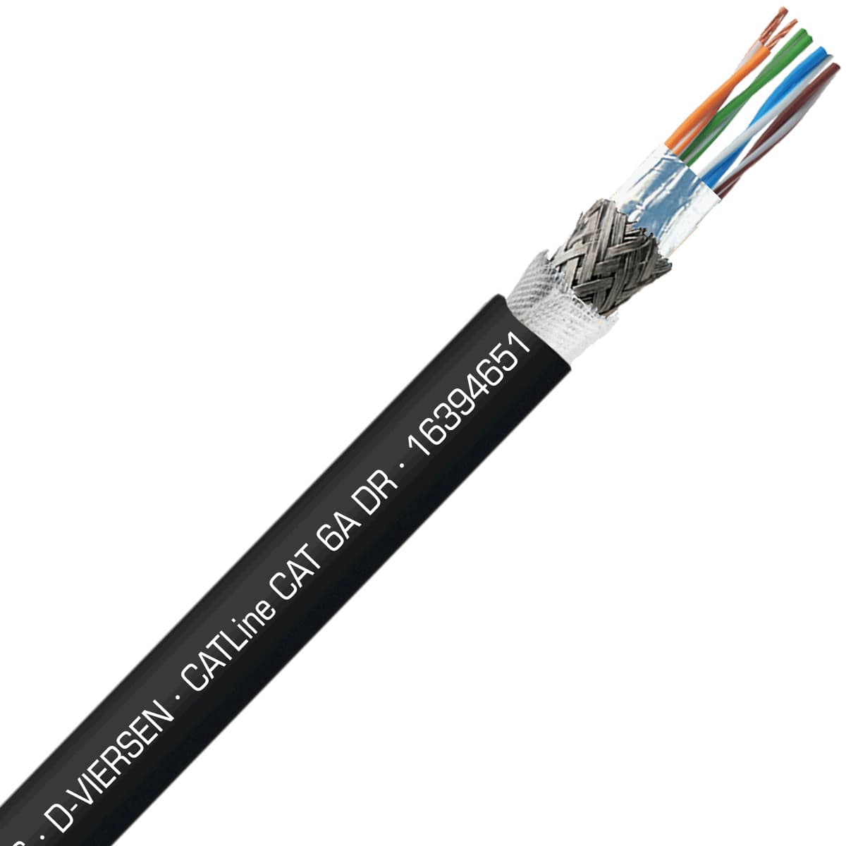 SAB 16394651 CATLine CAT 6A DR - 26 AWG/4pr, shielded halogen-free outdoor reeling CAT 6A reeling ethernet cable, CE, RoHS SAB 16394651 CATLine CAT 6A DR - 26 AWG/4pr, shielded halogen-free outdoor reeling CAT 6A reeling ethernet cable, CE, RoHS