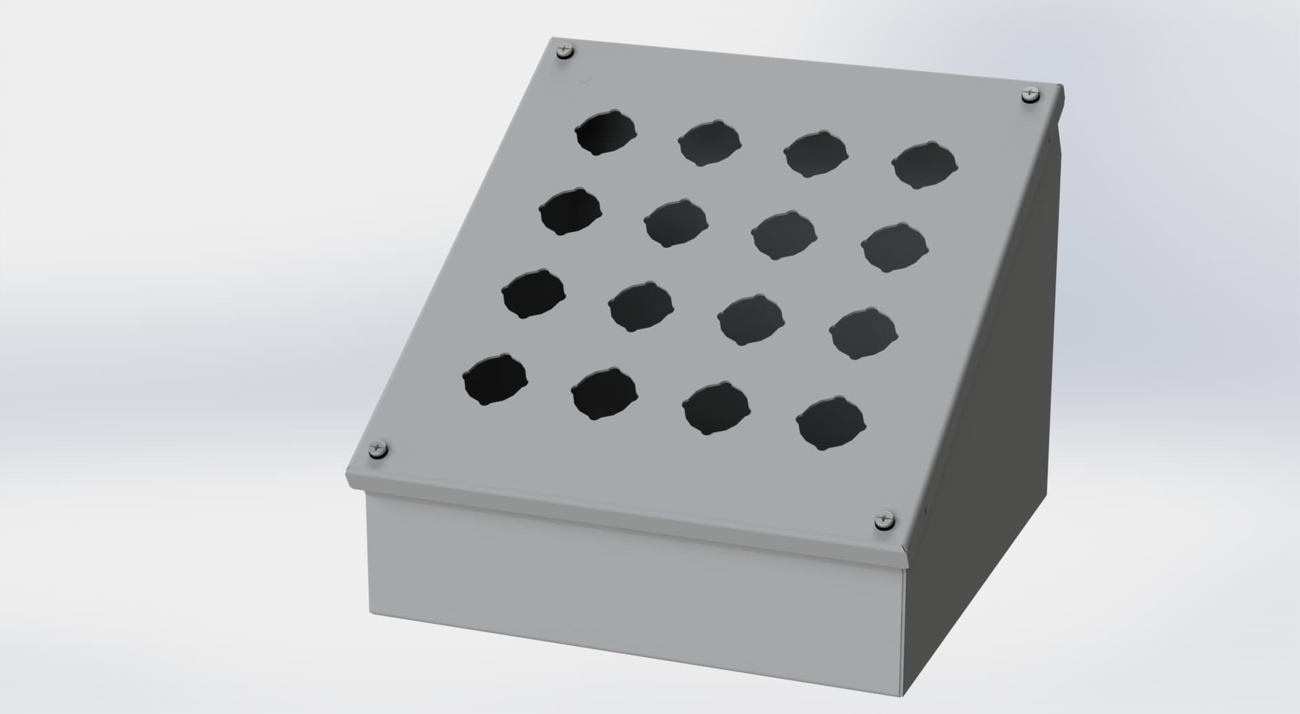 Saginaw Control SCE-16PBA PBA Enclosure, Height:11.75", Width:10.75", Depth:9.00", ANSI-61 gray powder coating inside and out. Saginaw Control SCE-16PBA PBA Enclosure, Height:11.75", Width:10.75", Depth:9.00", ANSI-61 gray powder coating inside and out.