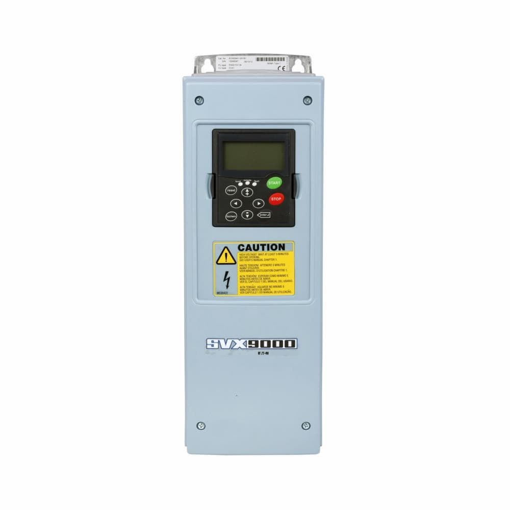 Eaton SVX007A1-4A1B1 SVX007A1-4A1B1 Eaton - Eaton SVX adjustable frequency drive, Independent Drives, 7.5 ph, NEMA Type 1/IP21, 480 V, FR5, Three-phase, EMC H, Standard Software, A/N keypad, Internal brake chopper, Standard boards Eaton SVX007A1-4A1B1 SVX007A1-4A1B1 Eaton - Eaton SVX adjustable frequency drive, Independent Drives, 7.5 ph, NEMA Type 1/IP21, 480 V, FR5, Three-phase, EMC H, Standard Software, A/N keypad, Internal brake chopper, Standard boards