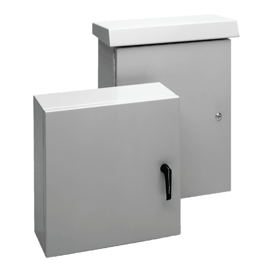 Hoffman ECL504020 ComLine, Type 4X, 500x400x200mm, Gray, Aluminum, Hidden Hinge Hoffman ECL504020 ComLine, Type 4X, 500x400x200mm, Gray, Aluminum, Hidden Hinge