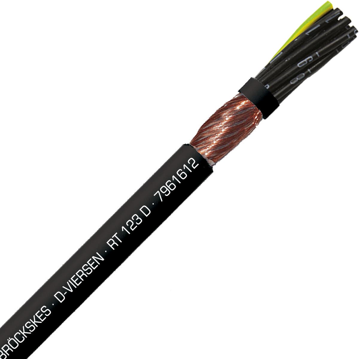 SAB 7961612 RT 123 D - 16 AWG/12c, Spiral shielded PUR rugged and dependable robot/track cable, �450� torsion SAB 7961612 RT 123 D - 16 AWG/12c, Spiral shielded PUR rugged and dependable robot/track cable, �450� torsion