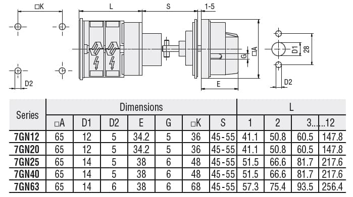 Lovato Electric 7GN6307O98 7GN6307O98 Lovato - Rotary cam switch 7GN series, ON-OFF switch 3 poles 63A, for rear mounting with red/yellow handle padlockable in 0, door coupling and protection covers, front plate 65X65mm Lovato Electric 7GN6307O98 7GN6307O98 Lovato - Rotary cam switch 7GN series, ON-OFF switch 3 poles 63A, for rear mounting with red/yellow handle padlockable in 0, door coupling and protection covers, front plate 65X65mm