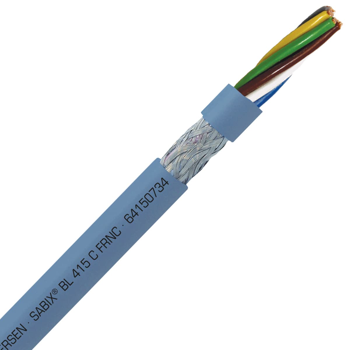 SAB 64150734 SABIX BL 415 C FRNC - 22 AWG/7c, shielded halogen-free flame retardant data cable, DNV-GL, CE, RoHS SAB 64150734 SABIX BL 415 C FRNC - 22 AWG/7c, shielded halogen-free flame retardant data cable, DNV-GL, CE, RoHS
