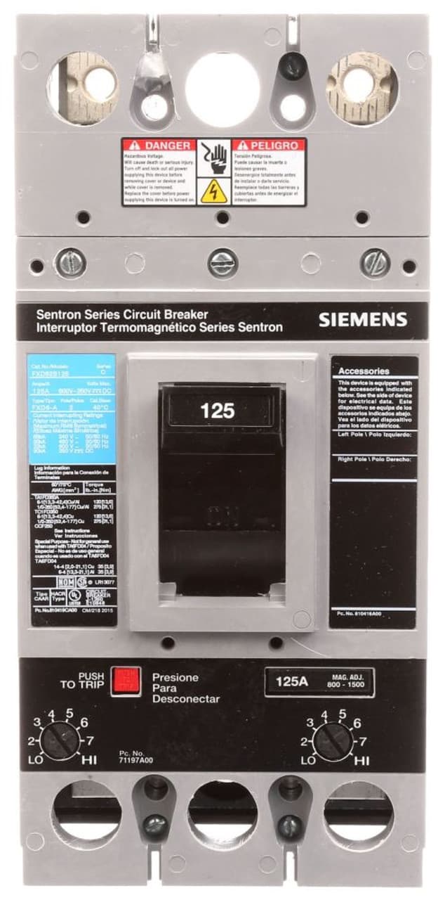 Siemens FXD62B125 Siemens FXD62B125 Motor Circuit Protector (MCPs) Siemens FXD62B125 Siemens FXD62B125 Motor Circuit Protector (MCPs)