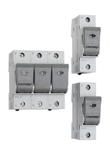 Mersen B1012760 LINOCUR D02 switch disconnector DIN rail, 230/400VAC 65VDC/pole 25A, 2-pole Mersen B1012760 LINOCUR D02 switch disconnector DIN rail, 230/400VAC 65VDC/pole 25A, 2-pole