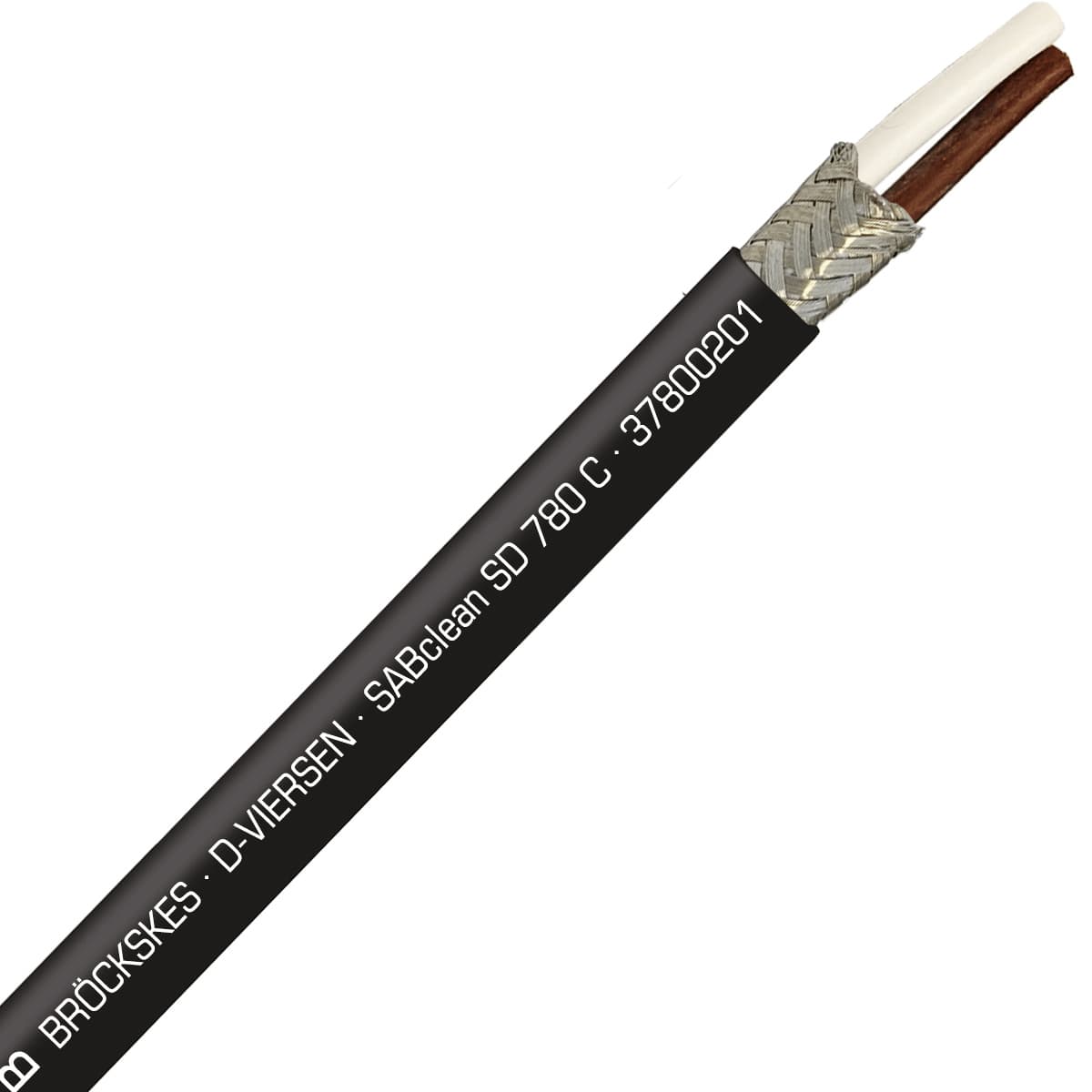 SAB 37800201 SABclean SD 780 C - 26 AWG/2c, continuous flex shielded data cable, CE, RoHS SAB 37800201 SABclean SD 780 C - 26 AWG/2c, continuous flex shielded data cable, CE, RoHS
