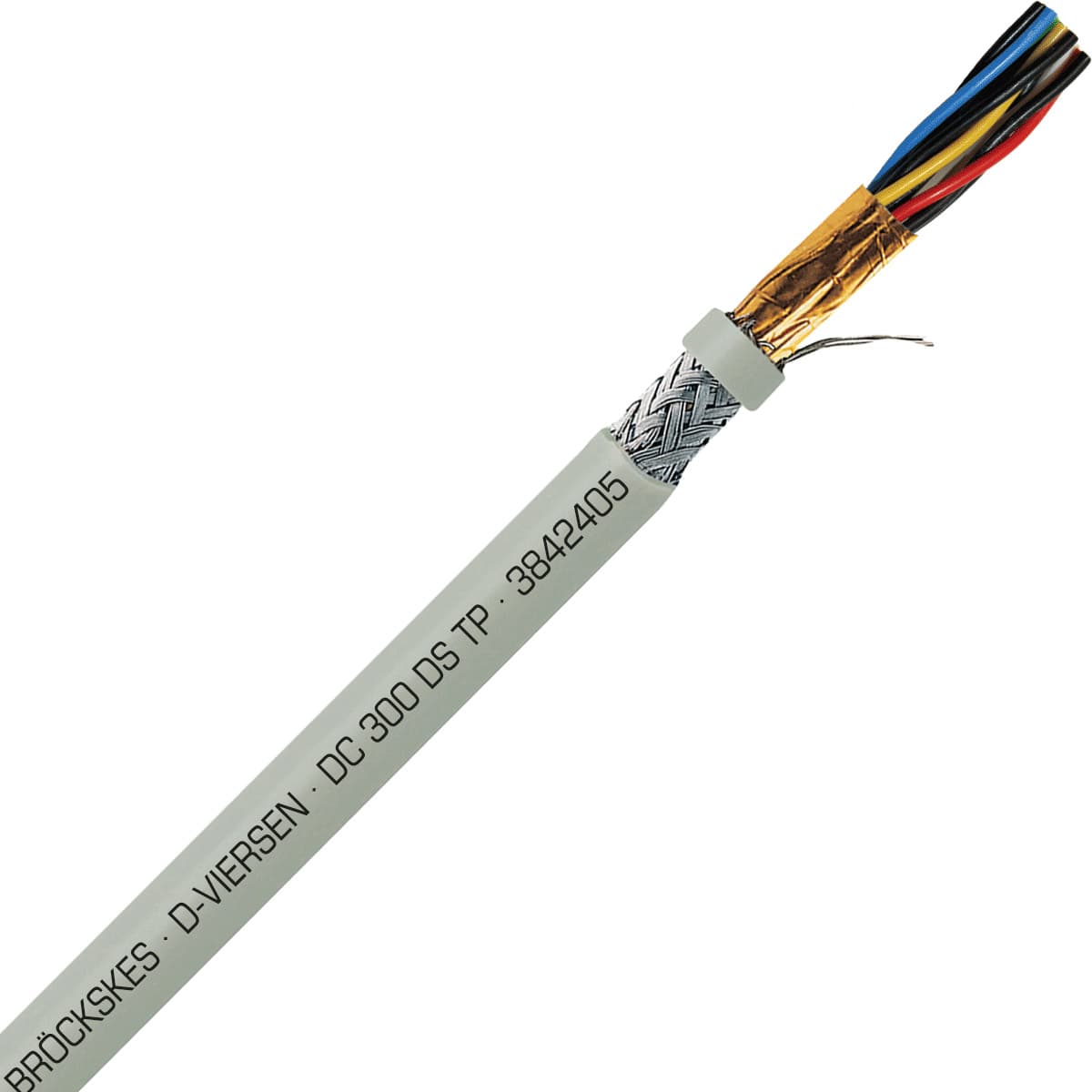SAB 3842405 DC 300 DS TP- 24 AWG/5pr, multi-paired double shielded PVC signal and control cable, AWM SAB 3842405 DC 300 DS TP- 24 AWG/5pr, multi-paired double shielded PVC signal and control cable, AWM