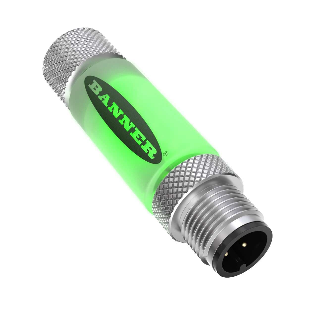Banner S15LGRPQ S15L Series: 2-Color In-Line Sensor Status Indicator; Voltage: 10-30 V dc; Housing: Polyurethane; IP67; Input: PNP; Colors: Green Red; Male-Female 4-pin M12 Integral QD Banner S15LGRPQ S15L Series: 2-Color In-Line Sensor Status Indicator; Voltage: 10-30 V dc; Housing: Polyurethane; IP67; Input: PNP; Colors: Green Red; Male-Female 4-pin M12 Integral QD