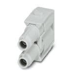 Phoenix Contact 1417296 Contact insert module, number of positions: 2, power contacts: 2, control contacts: 0, Socket, Axial screw connection, 690 V, 70 A, 4 mm² ... 25 mm², application: Power Phoenix Contact 1417296 Contact insert module, number of positions: 2, power contacts: 2, control contacts: 0, Socket, Axial screw connection, 690 V, 70 A, 4 mm² ... 25 mm², application: Power