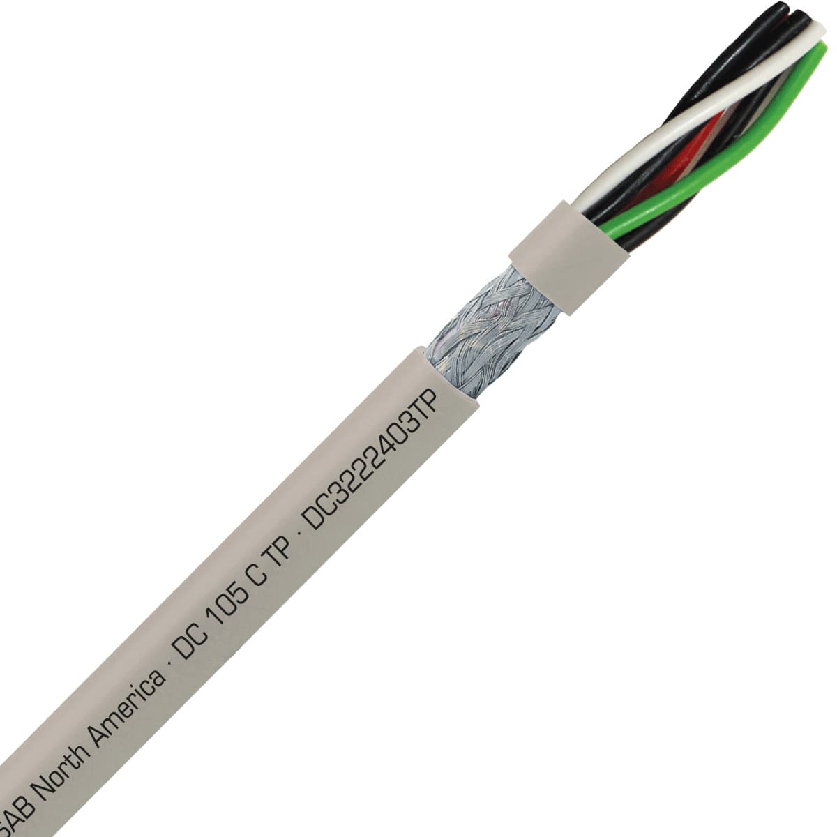 SAB DC3222403TP DC 105 C TP - 24 AWG/3pr, shielded flexible oil resistant data pair cable, UL, CSA, CE, RoHS SAB DC3222403TP DC 105 C TP - 24 AWG/3pr, shielded flexible oil resistant data pair cable, UL, CSA, CE, RoHS