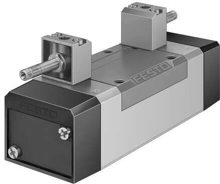Festo 535971 solenoid valve MFH-5/3G-D-3-C-EX With manual override, without solenoid coil or socket. Solenoid coil and socket should be ordered separately. Valve function: 5/3 closed, Type of actuation: electrical, Width: 65 mm, Standard nominal flow rate: 4100 l/min, Festo 535971 solenoid valve MFH-5/3G-D-3-C-EX With manual override, without solenoid coil or socket. Solenoid coil and socket should be ordered separately. Valve function: 5/3 closed, Type of actuation: electrical, Width: 65 mm, Standard nominal flow rate: 4100 l/min,