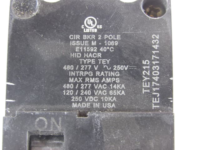 TEY215 Part Image. Manufactured by General Electric.