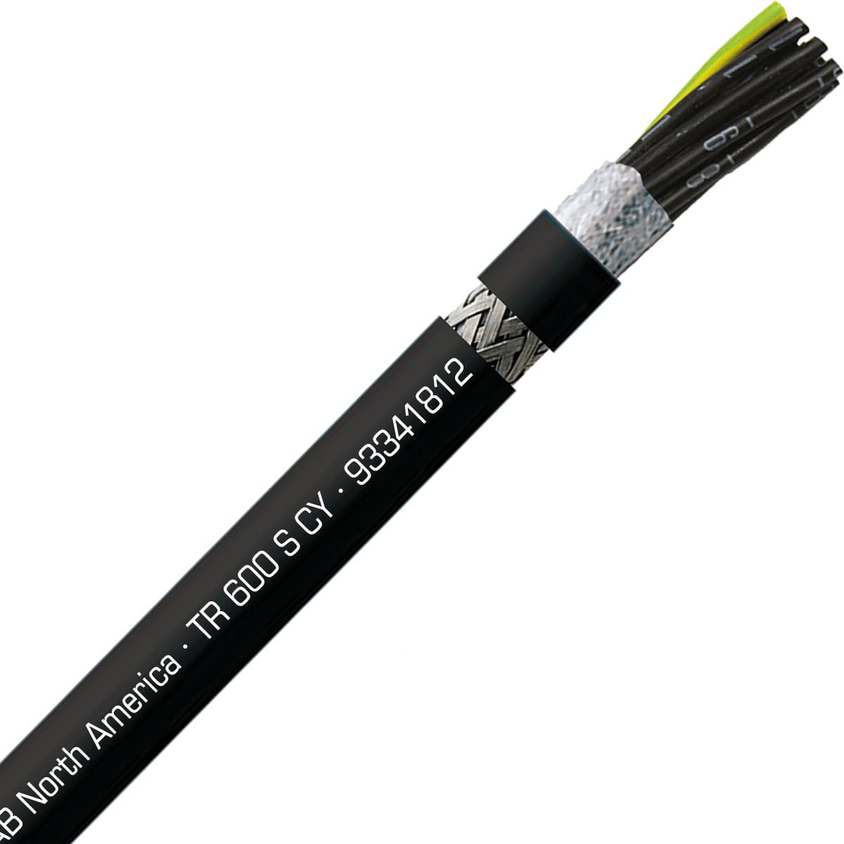 SAB 93341812 TR 600 S CY - 18 AWG/12c, shielded oil resistant flexible exposed run tray cable,UL, CSA, WTTC, CE RoHS SAB 93341812 TR 600 S CY - 18 AWG/12c, shielded oil resistant flexible exposed run tray cable,UL, CSA, WTTC, CE RoHS
