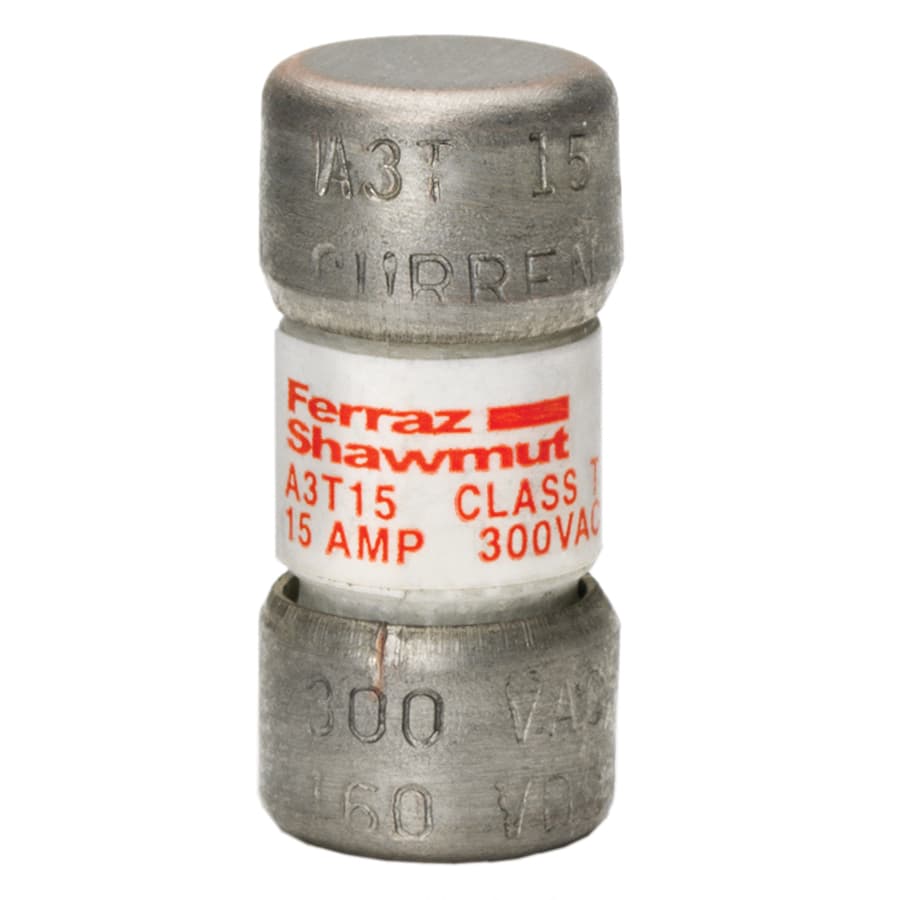 Mersen A3T15 A3T15 Mersen - Fuse A3T - Class T - Fast-Acting 300VAC 160VDC 15A Ferrule Amp-Trap® Mersen A3T15 A3T15 Mersen - Fuse A3T - Class T - Fast-Acting 300VAC 160VDC 15A Ferrule Amp-Trap®