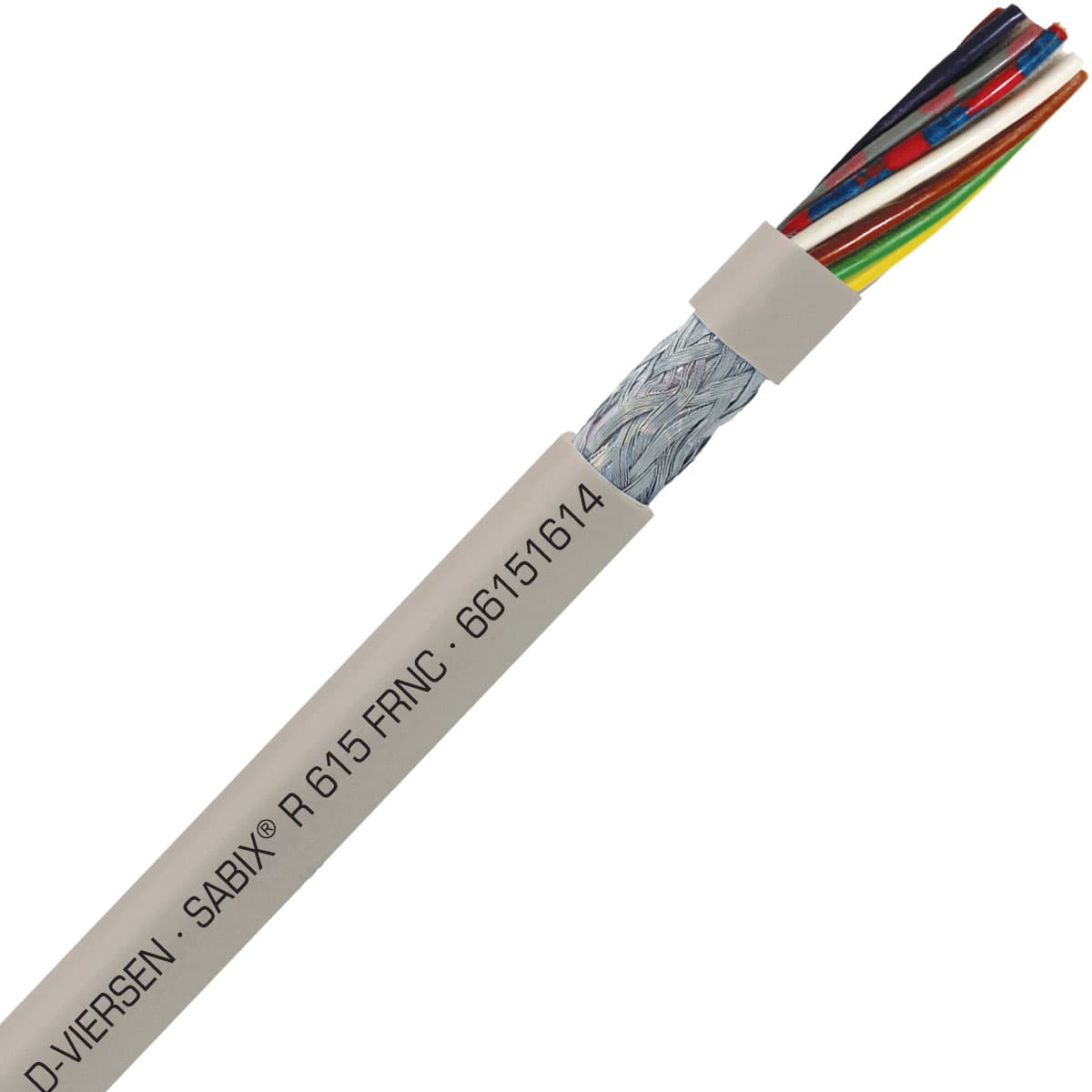 SAB 66151614 SABIX R 615 FRNC - 26 AWG/16c, shielded halogen-free flame retardant rail data cable, CE, RoHS SAB 66151614 SABIX R 615 FRNC - 26 AWG/16c, shielded halogen-free flame retardant rail data cable, CE, RoHS