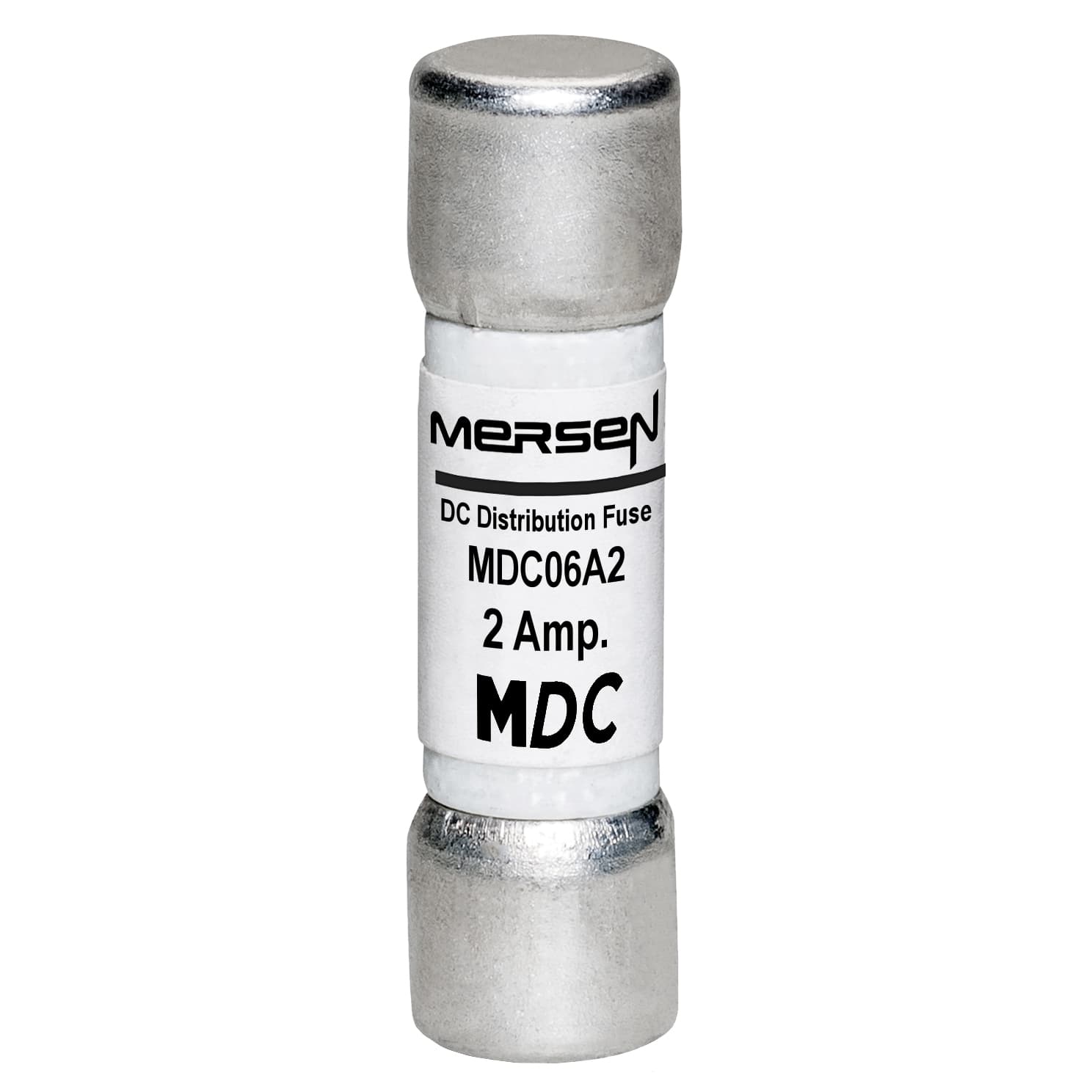 Mersen MDC06A2 MDC06A2 Mersen Fuse MDC06A - DC Distribution 600VAC 600VDC 2A Type Auxiliary Ferrule Mersen MDC06A2 MDC06A2 Mersen Fuse MDC06A - DC Distribution 600VAC 600VDC 2A Type Auxiliary Ferrule