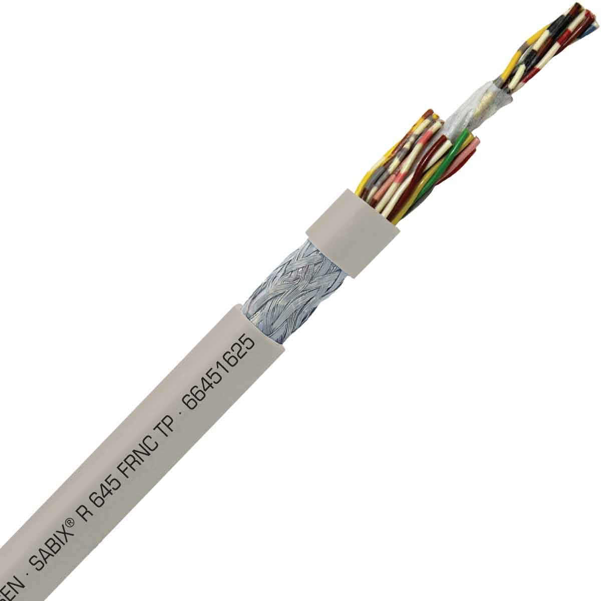 SAB 66451625 SABIX R 645 FRNC TP - 24 AWG/16pr, paired shielded halogen-free flame retardant rail data cable, CE, RoHS SAB 66451625 SABIX R 645 FRNC TP - 24 AWG/16pr, paired shielded halogen-free flame retardant rail data cable, CE, RoHS