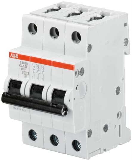 ABB Control S203MUC-B50 MCB S200MUC 3P B 50A AC/DC ABB Control S203MUC-B50 MCB S200MUC 3P B 50A AC/DC