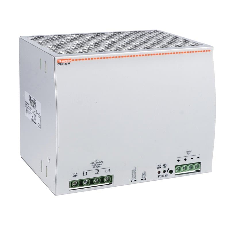 Lovato Electric PSL348048 PSL348048 Lovato - DIN rail switching power supply, three-phase. 48VDC, 10A/480W Lovato Electric PSL348048 PSL348048 Lovato - DIN rail switching power supply, three-phase. 48VDC, 10A/480W