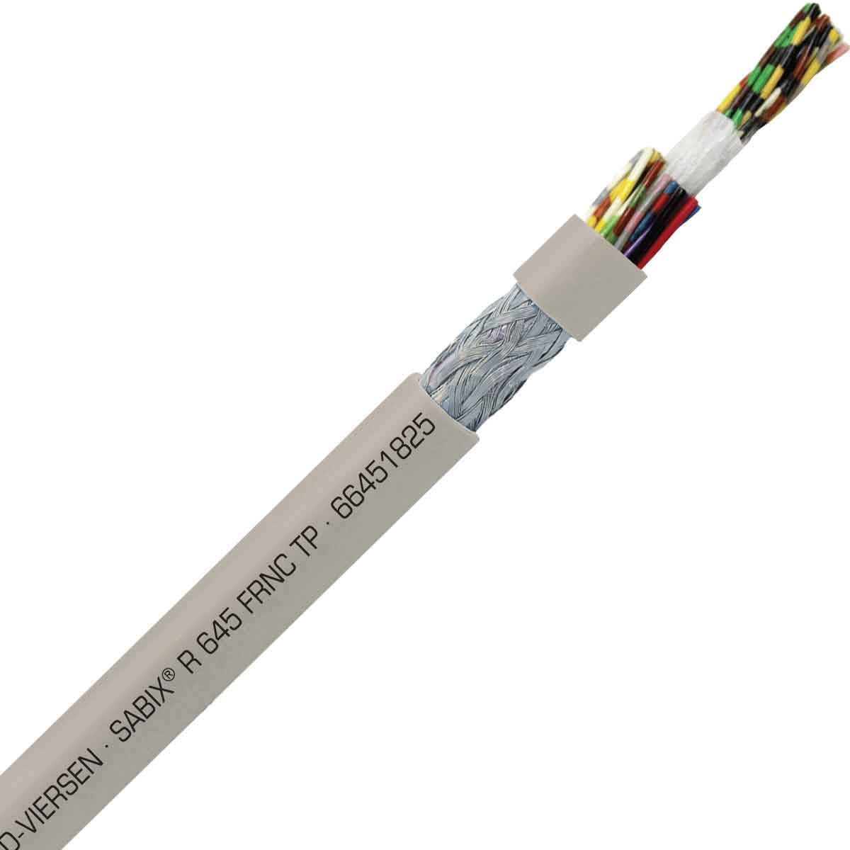 SAB 66451825 SABIX R 645 FRNC TP - 24 AWG/18pr, paired shielded halogen-free flame retardant rail data cable, CE, RoHS SAB 66451825 SABIX R 645 FRNC TP - 24 AWG/18pr, paired shielded halogen-free flame retardant rail data cable, CE, RoHS