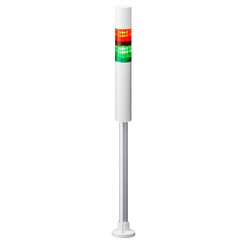 Patlite LR4-2M2PJBW-RG 40mm, 2-tier Signal Tower, 100-240V AC, Pole Mount with Circular Bracket and Cable, Flashing/Buzzer, Off-white body, Red and Green LED Modules Patlite LR4-2M2PJBW-RG 40mm, 2-tier Signal Tower, 100-240V AC, Pole Mount with Circular Bracket and Cable, Flashing/Buzzer, Off-white body, Red and Green LED Modules