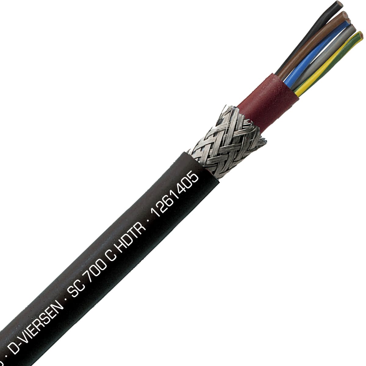 SAB 1261405 SC 700 C HDTR - 14 AWG/5c, shielded halogen-free high temperature silicone cable, UL, CSA, CE, RoHS SAB 1261405 SC 700 C HDTR - 14 AWG/5c, shielded halogen-free high temperature silicone cable, UL, CSA, CE, RoHS