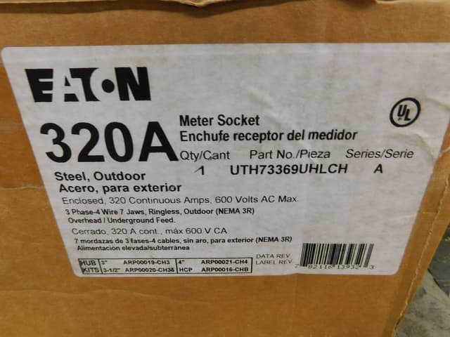 UTH73369UHLCH Part Image. Manufactured by Eaton.