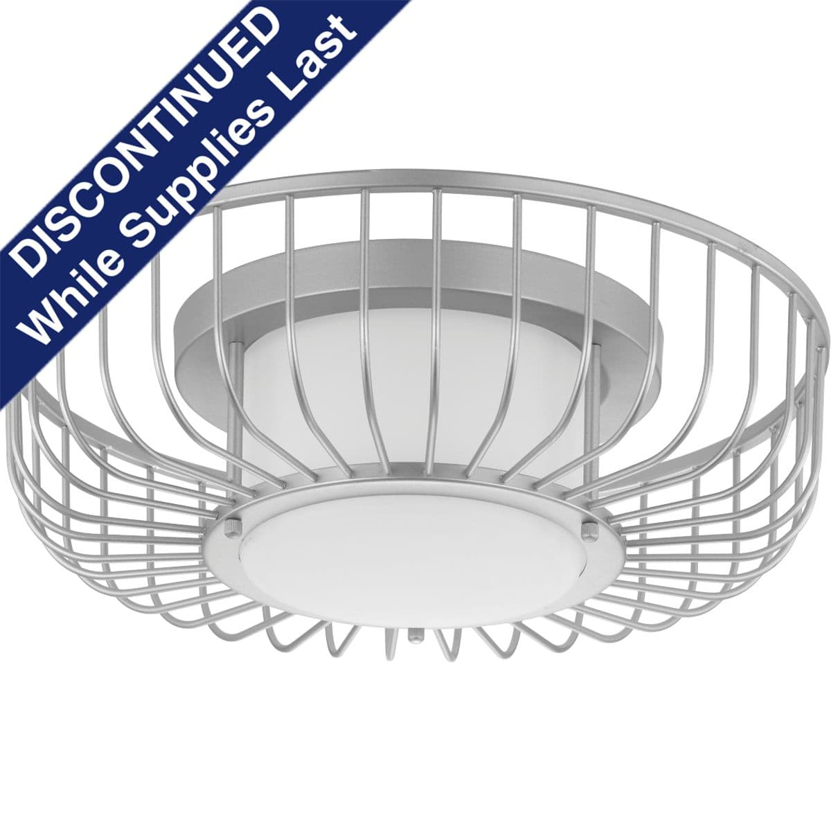 Hubbell P350089-121-30 Finesse LED flush mount fixtures take on a new perspective with an open cage design. The beautifully graphic frame, Metallic Silver, closes to create a circular pattern. The form casts a pleasing illumination and complements popular wire designs found in Hubbell P350089-121-30 Finesse LED flush mount fixtures take on a new perspective with an open cage design. The beautifully graphic frame, Metallic Silver, closes to create a circular pattern. The form casts a pleasing illumination and complements popular wire designs found in