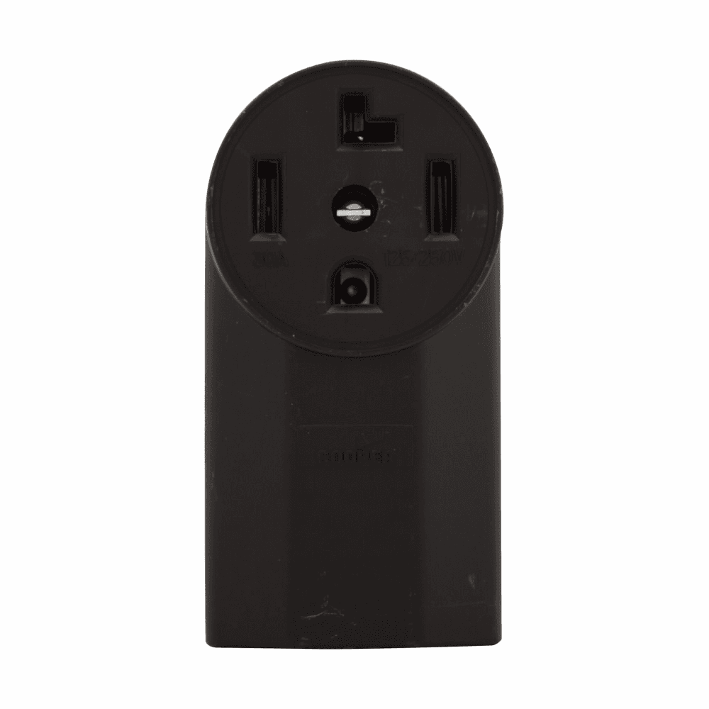 Eaton 1225 1225 Eaton - Eaton power device receptacle, #12 - 4 AWG, 30A, Surface, 125/250V, Back, Black, NEMA 14-30R, Three-pole, Four-wire, Three-pole, four-wire, grounding, Screw, Glass-filled nylon, Power Eaton 1225 1225 Eaton - Eaton power device receptacle, #12 - 4 AWG, 30A, Surface, 125/250V, Back, Black, NEMA 14-30R, Three-pole, Four-wire, Three-pole, four-wire, grounding, Screw, Glass-filled nylon, Power