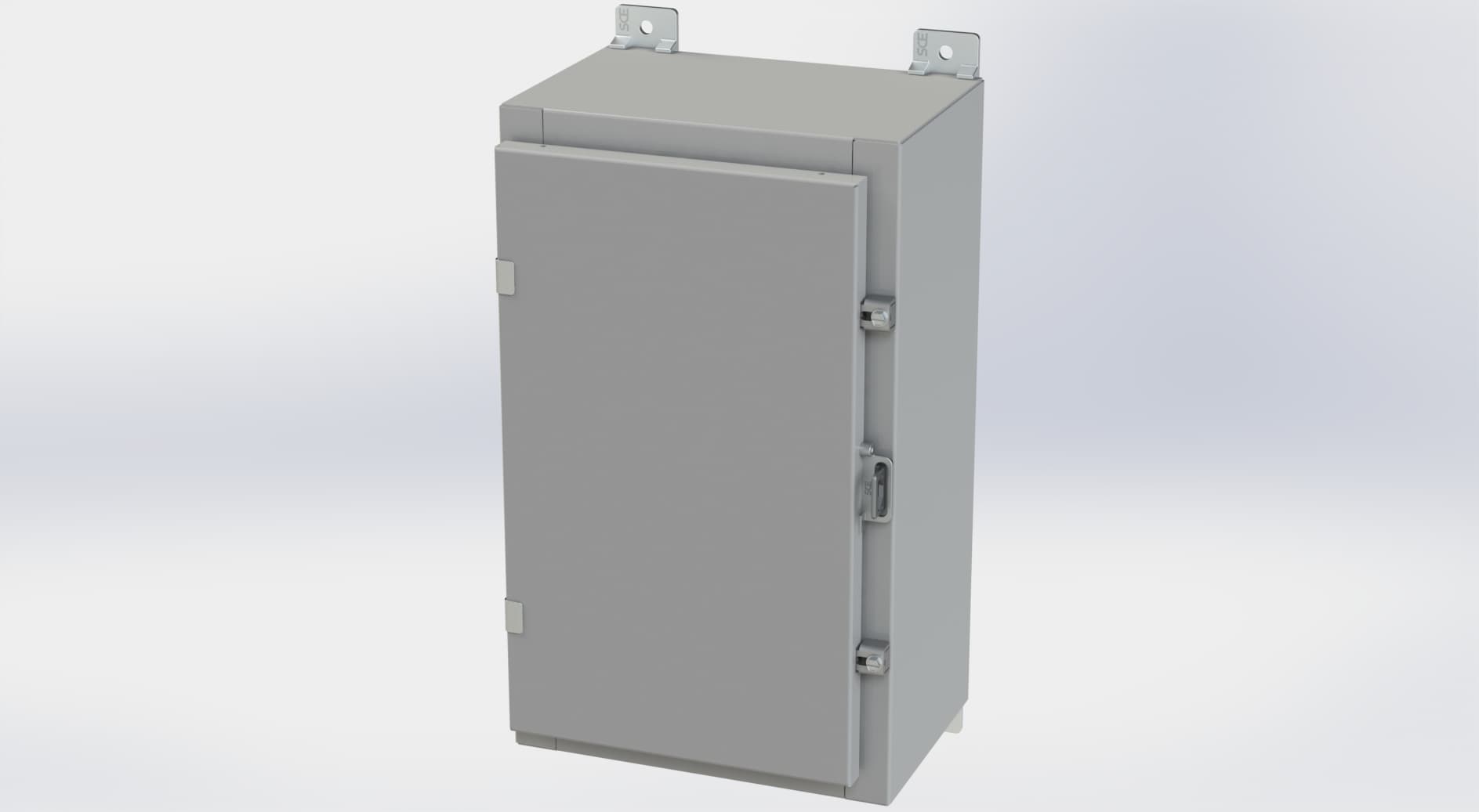Saginaw Control SCE-20H1208LP Nema 4 LP Enclosure, Height:20.00", Width:12.00", Depth:8.00", ANSI-61 gray powder coating inside and out. Optional panels are powder coated white. Saginaw Control SCE-20H1208LP Nema 4 LP Enclosure, Height:20.00", Width:12.00", Depth:8.00", ANSI-61 gray powder coating inside and out. Optional panels are powder coated white.