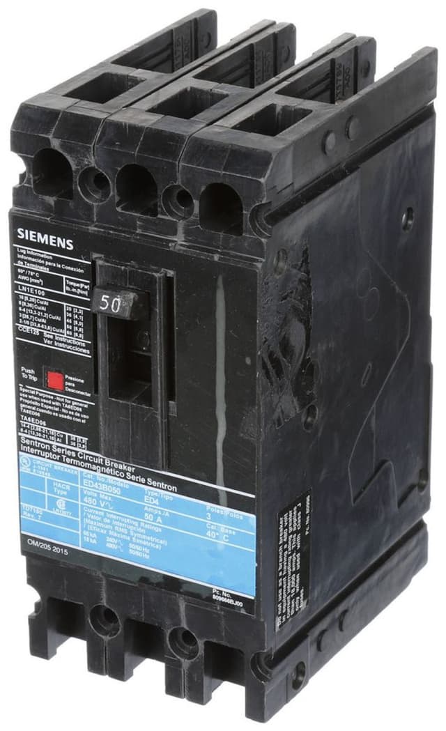 ED43B050 Part Image. Manufactured by Siemens.