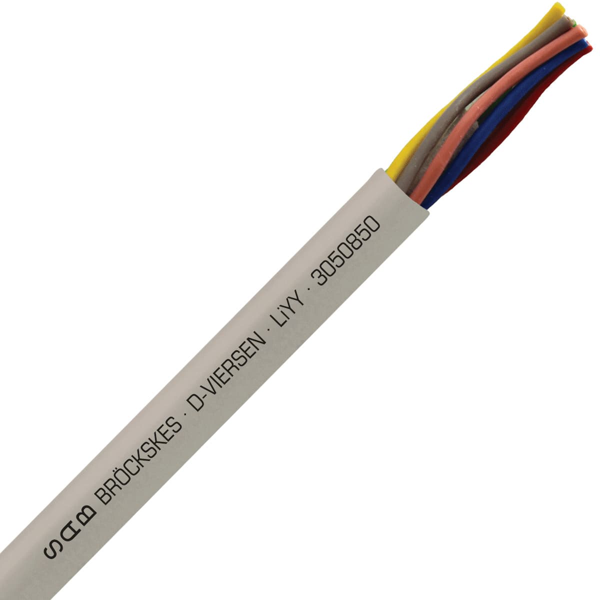 SAB 3050850 LiYY - 20 AWG/8c, multi-conductor signal and control PVC cable with DIN color code SAB 3050850 LiYY - 20 AWG/8c, multi-conductor signal and control PVC cable with DIN color code