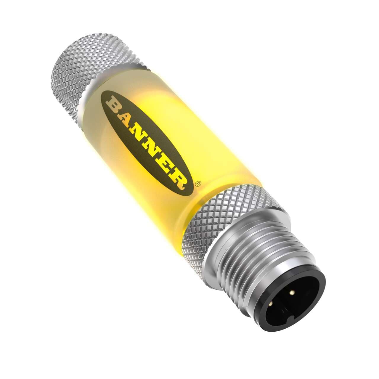 Banner S15LYGPQ S15L Series: 2-Color In-Line Sensor Status Indicator; Voltage: 10-30 V dc; Housing: Polyurethane; IP67; Input: PNP; Colors: Yellow Green; Male-Female 4-pin M12 Integral QD Banner S15LYGPQ S15L Series: 2-Color In-Line Sensor Status Indicator; Voltage: 10-30 V dc; Housing: Polyurethane; IP67; Input: PNP; Colors: Yellow Green; Male-Female 4-pin M12 Integral QD