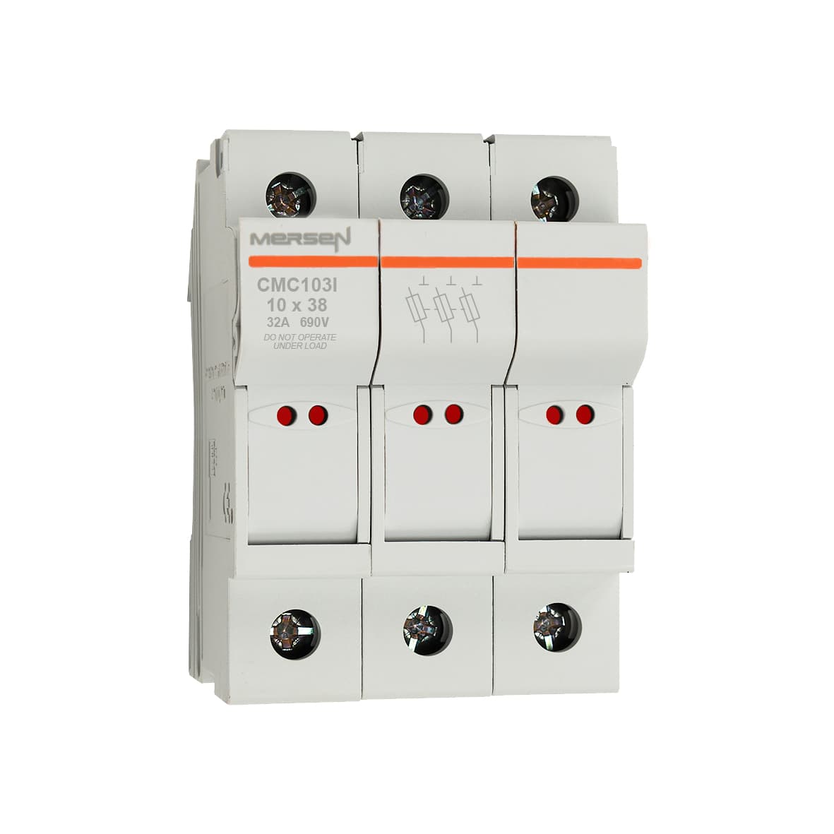 Mersen F1062697 F1062697 Mersen - Fuse Holder Modulostar® Size 10x38 IEC 690VAC 690VDC 3-Pole With Visual Indicator IP20 Mersen F1062697 F1062697 Mersen - Fuse Holder Modulostar® Size 10x38 IEC 690VAC 690VDC 3-Pole With Visual Indicator IP20