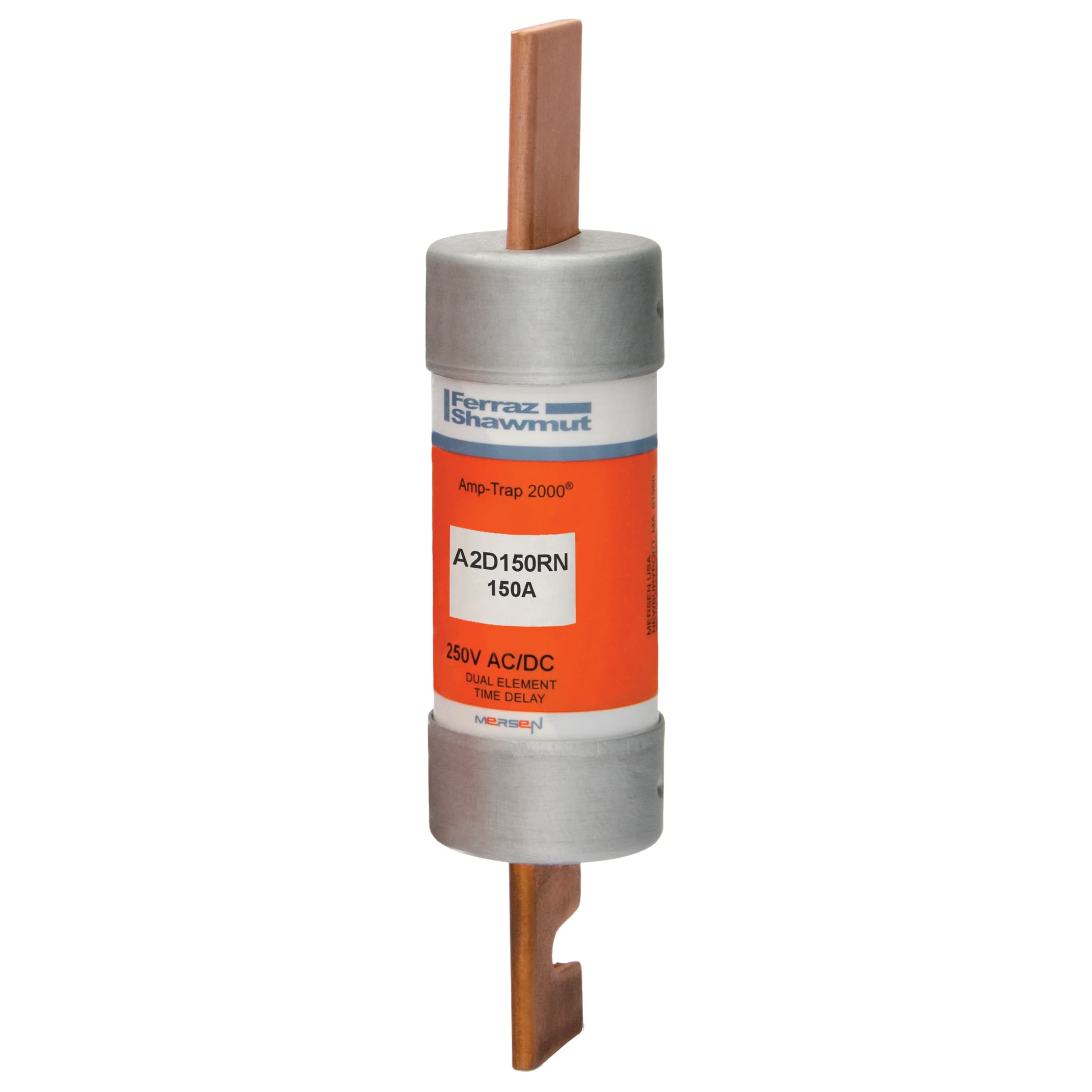 Mersen A2D150RN A2D150RN Mersen - Fuse A2D-R - Class RK1 - Time-Delay 250VAC 250VDC 150A Blade Amp-Trap 2000® Mersen A2D150RN A2D150RN Mersen - Fuse A2D-R - Class RK1 - Time-Delay 250VAC 250VDC 150A Blade Amp-Trap 2000®
