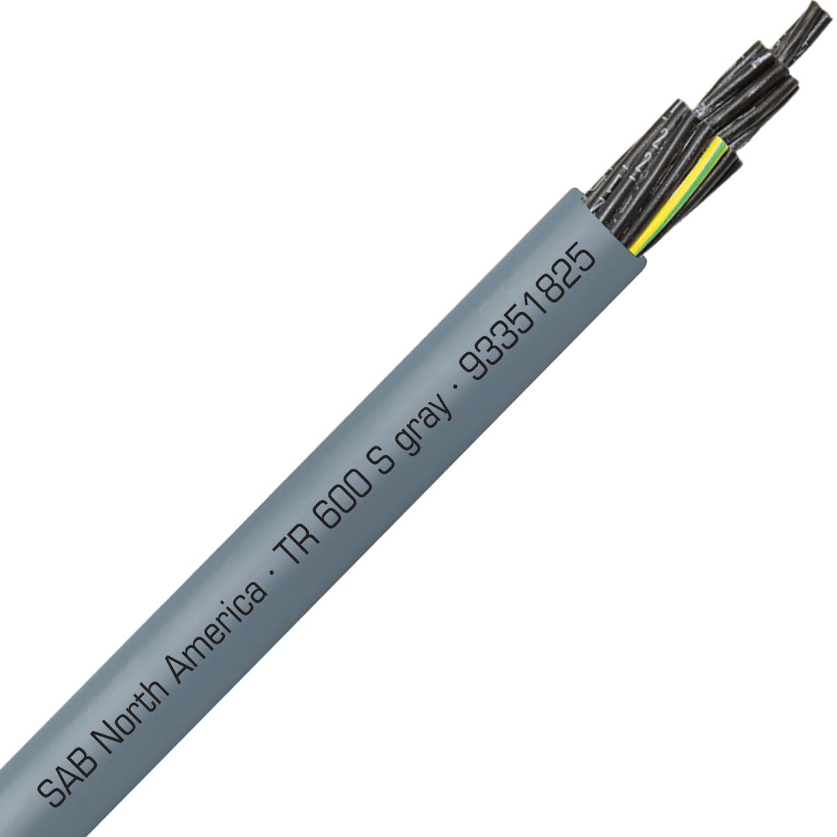 SAB 93351825 TR 600 S gray - 18 AWG/25c, oil resistant flexible exposed run tray cable, UL, CSA, WTTC, NFPA 79, CE, RoHS SAB 93351825 TR 600 S gray - 18 AWG/25c, oil resistant flexible exposed run tray cable, UL, CSA, WTTC, NFPA 79, CE, RoHS