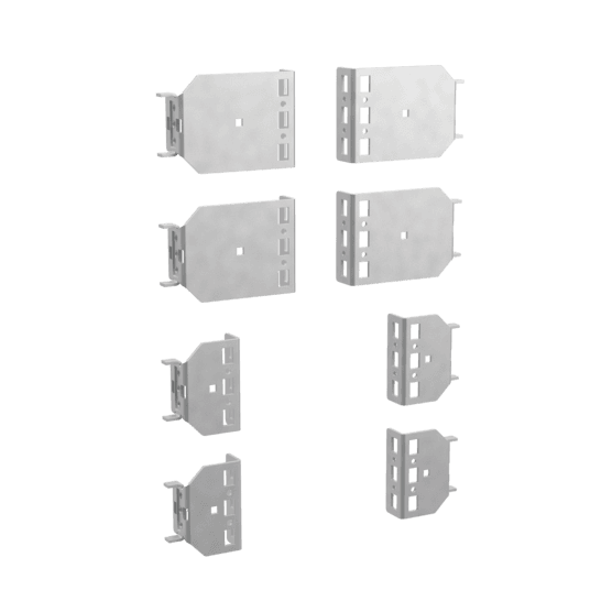 Hoffman PMURB100 Frame-Reducing Brackets for Frames or Mounting Channel, 100mm, Black, Steel Hoffman PMURB100 Frame-Reducing Brackets for Frames or Mounting Channel, 100mm, Black, Steel