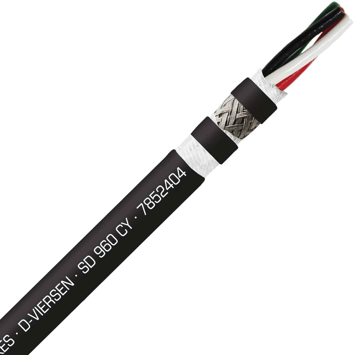 SAB 7852404 SD 960 CY - 24 AWG/4c, shielded oil resistant continuous flex PVC data cable, UL, CE, RoHS SAB 7852404 SD 960 CY - 24 AWG/4c, shielded oil resistant continuous flex PVC data cable, UL, CE, RoHS