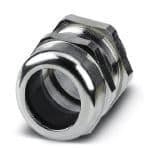 Phoenix Contact 1424531 Cable gland, cable gland material: Nickel-plated brass, external cable diameter 37 mm ... 53 mm, shielding: no, connecting thread: M63 x 1.5, color: silver, with O-ring Phoenix Contact 1424531 Cable gland, cable gland material: Nickel-plated brass, external cable diameter 37 mm ... 53 mm, shielding: no, connecting thread: M63 x 1.5, color: silver, with O-ring