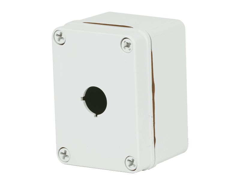 Saginaw Control SCE-1PBPC Polycarbonate PB Enclosure, Height:4.34", Width:3.16", Depth:2.76", RAL 7035 Light Gray Polycarbonate Saginaw Control SCE-1PBPC Polycarbonate PB Enclosure, Height:4.34", Width:3.16", Depth:2.76", RAL 7035 Light Gray Polycarbonate