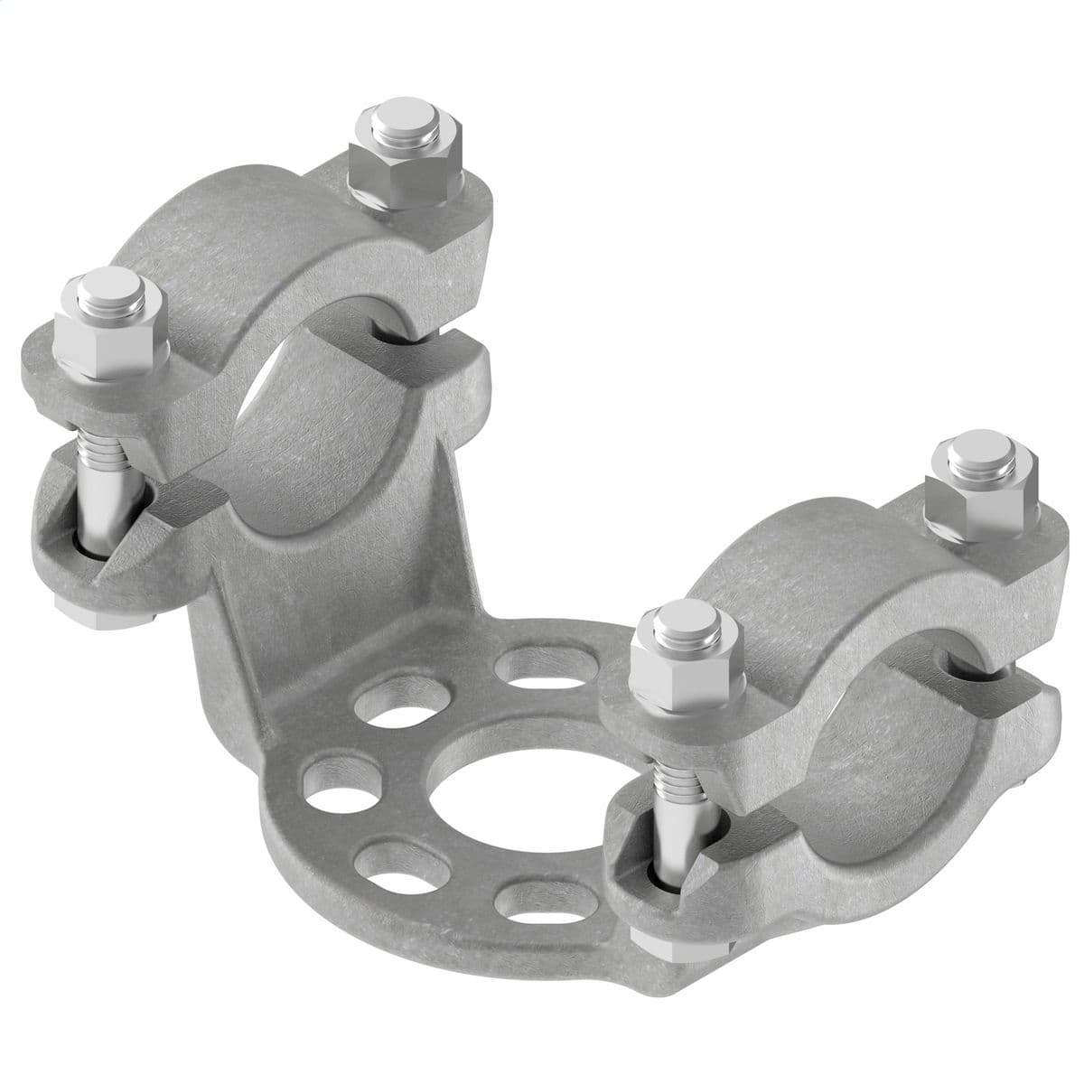 Hubbell AUR305 Bus Support, Aluminum Bolted, Slip-Fit or Rigid, 3 IPS/EHIPS Tube to Insulator, 5 in BC Hubbell AUR305 Bus Support, Aluminum Bolted, Slip-Fit or Rigid, 3 IPS/EHIPS Tube to Insulator, 5 in BC