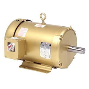 Baldor Electric Company EM3616T Alternating Current Motor; General Purpose; 7-1/2HP; 184T Frame Size; 3600 Sync RPM; 230/460 Voltage; AC; TEFC Enclosure; NEMA Frame Profile; Three Phase; 60 Hertz; Foot Mounted; Base; 1-1/8" Shaft Diameter; 4-1/2" Base to Center of Shaft; 18.05" Overall Baldor Electric Company EM3616T Alternating Current Motor; General Purpose; 7-1/2HP; 184T Frame Size; 3600 Sync RPM; 230/460 Voltage; AC; TEFC Enclosure; NEMA Frame Profile; Three Phase; 60 Hertz; Foot Mounted; Base; 1-1/8" Shaft Diameter; 4-1/2" Base to Center of Shaft; 18.05" Overall