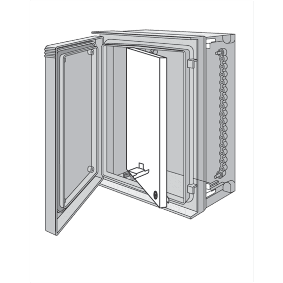 Hoffman UU10080SP Ultrx Swing-Out Panel, fits 1025x825mm, White, Steel Hoffman UU10080SP Ultrx Swing-Out Panel, fits 1025x825mm, White, Steel