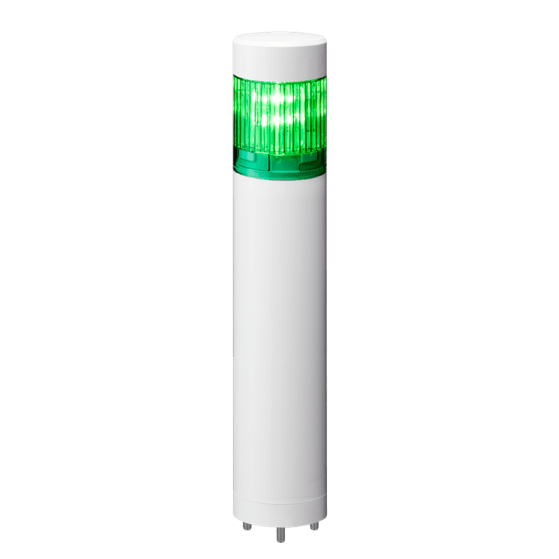 Patlite LR4-1M2WJNW-G 40mm, 1-tier Signal Tower, 100-240V AC, Direct Mount with Cable, No Flashing/Buzzer, Off-white Body, Green LED Module Patlite LR4-1M2WJNW-G 40mm, 1-tier Signal Tower, 100-240V AC, Direct Mount with Cable, No Flashing/Buzzer, Off-white Body, Green LED Module