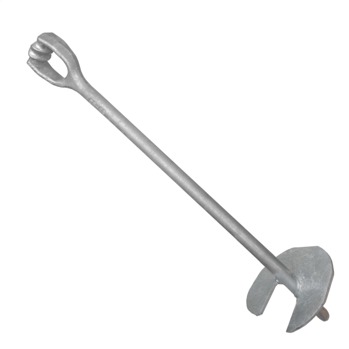 Hubbell 10148 No-Wrench 96" (2438 mm) long with 10" (254 mm) Helix Tripleye. ; No-Wrench Screw Anchors may be installed by hand or machine. ; Hot dipped galvanized per ASTM A153 ; No-Wrench Screw Anchors can be installed to a greater depth to reach a firmer soil by us Hubbell 10148 No-Wrench 96" (2438 mm) long with 10" (254 mm) Helix Tripleye. ; No-Wrench Screw Anchors may be installed by hand or machine. ; Hot dipped galvanized per ASTM A153 ; No-Wrench Screw Anchors can be installed to a greater depth to reach a firmer soil by us