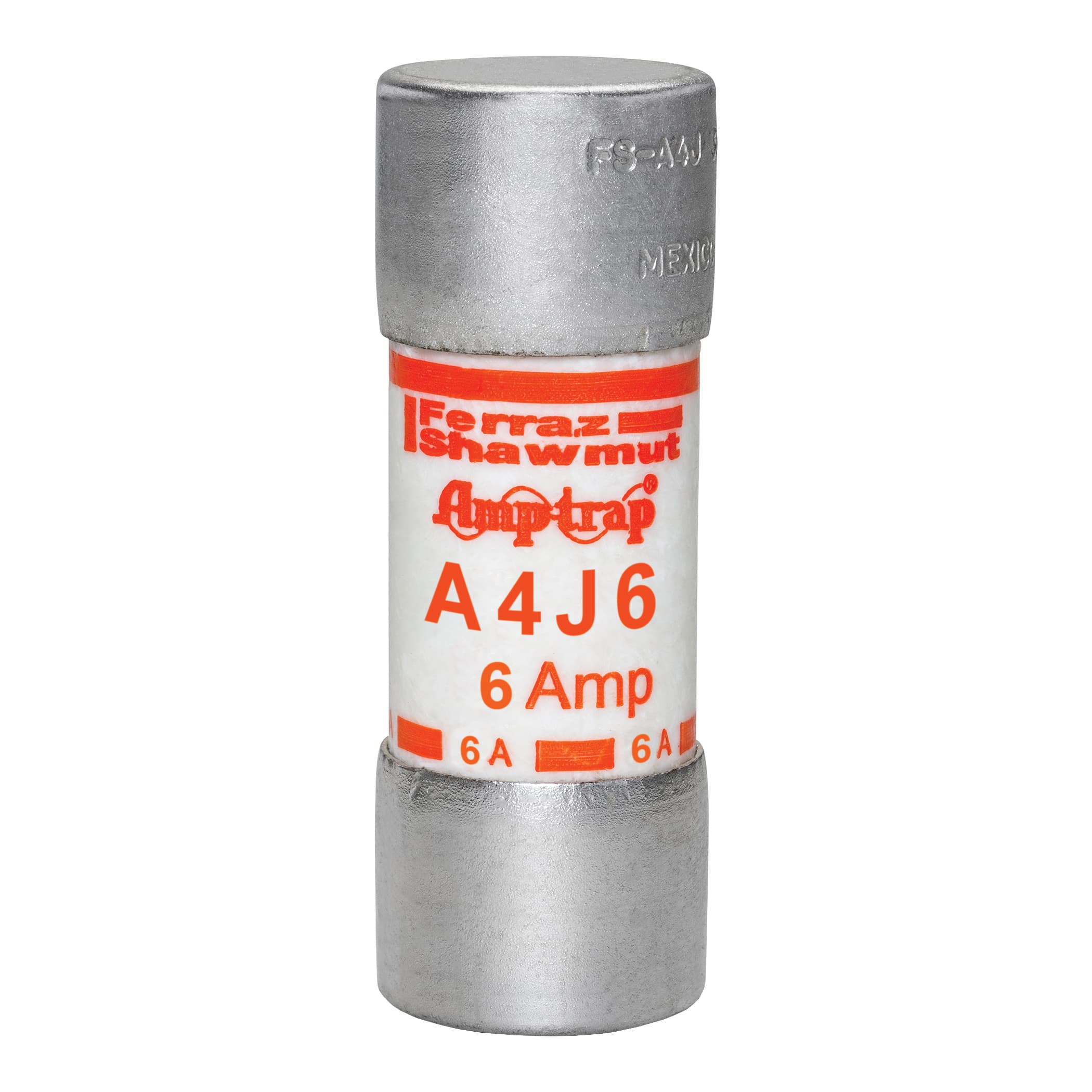 Mersen A4J6 A4J6 Mersen - Fuse A4J - Class J - Fast-Acting 600VAC 300VDC 6A Ferrule Amp-Trap® Mersen A4J6 A4J6 Mersen - Fuse A4J - Class J - Fast-Acting 600VAC 300VDC 6A Ferrule Amp-Trap®
