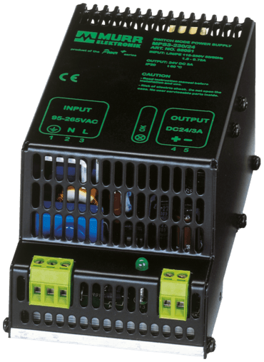 Murr Elektronik 85051 85051 Murrelektronik - MPS POWER SUPPLY 1-PHASE, IN: 95-265VAC OUT: 24V/3ADC Murr Elektronik 85051 85051 Murrelektronik - MPS POWER SUPPLY 1-PHASE, IN: 95-265VAC OUT: 24V/3ADC