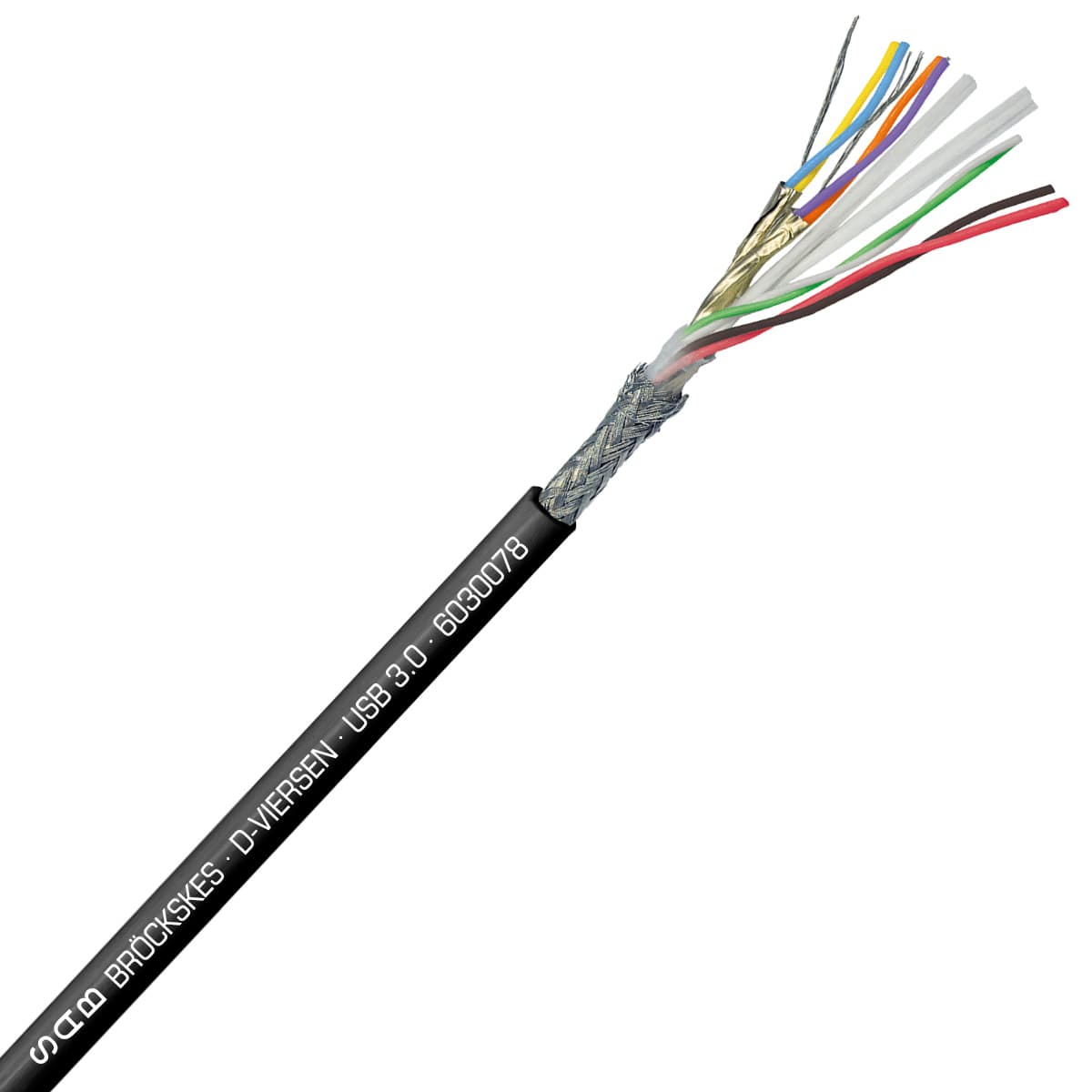 SAB 6030078 USB 3.0 - 28 AWG/2pr + 28 AWG/2c + 26 AWG/2c, flexible USB 3.0 cable, UL, CE, RoHS SAB 6030078 USB 3.0 - 28 AWG/2pr + 28 AWG/2c + 26 AWG/2c, flexible USB 3.0 cable, UL, CE, RoHS