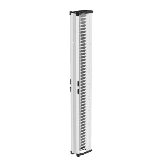 Hoffman DV10S7W CableTek Vertical Cable Manager, 10.00x84.00, White, Composite, Single Hoffman DV10S7W CableTek Vertical Cable Manager, 10.00x84.00, White, Composite, Single